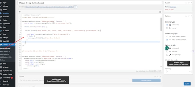 do wordpress accessibility audits and enhancements, wcag compliance