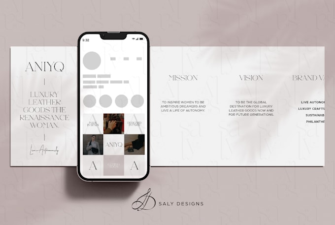 styling elegant social media instagram feed