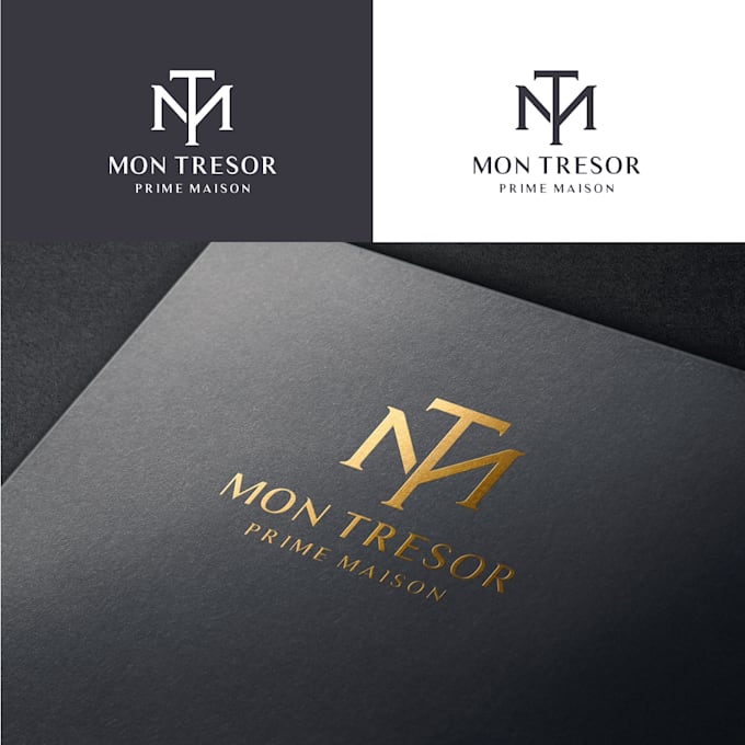 do modern minimalist luxury logo design with brand identity