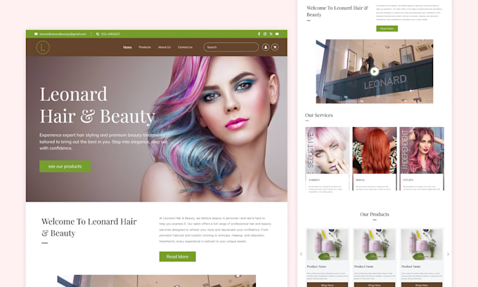 create a figma website mockup for you
