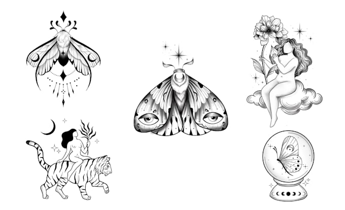 create fineline tattoo design