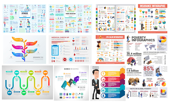design professional business infographics, flowcharts, diagrams, and workflow