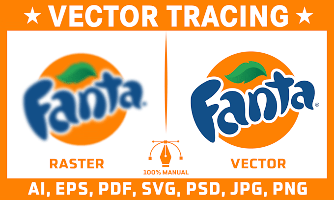 vector tracing logo, vectorize image, convert to ai svg pdf