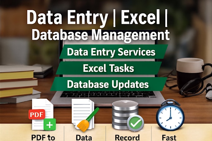 do data entry, excel work, and basic database management