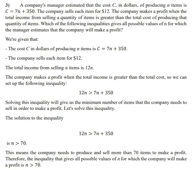 solution of mathematics exercices