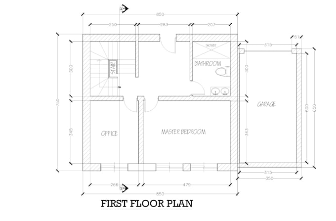 create autocad floor plan and architectural house plan
