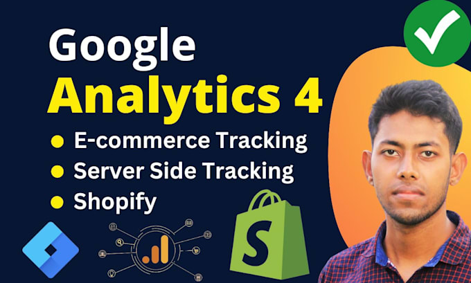 setup google analytics 4 ecommerce tracking on shopify, GTM