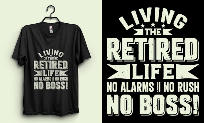 design custom unique retirement tees