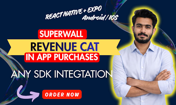 do sdks, subscrip, revenuecat, superwall, push, appsflyer in react native expo