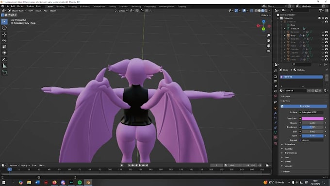 rig, texture and animate 3d vrchat avatars, furry humanoid clothing
