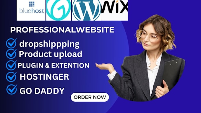 design webshop,ecommerce on hostinger,bluehost godaddy, wix, shopify,wix website