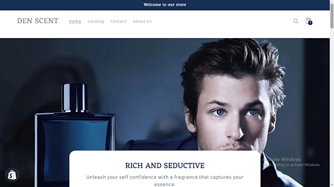 build perfume website fragrance shopify store cologne website perfume shop