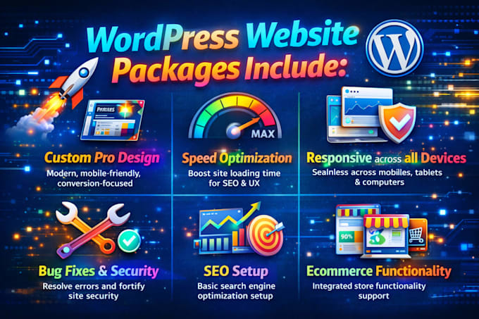 build or rebuild wordpress, design or redesign wordpress, fix revamp wordpress