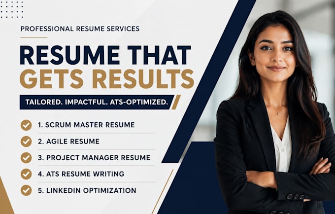 write a job winning scrum master resume with cover letter and linkedin opt