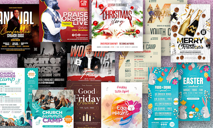 design church conference and church flyer for your promotion