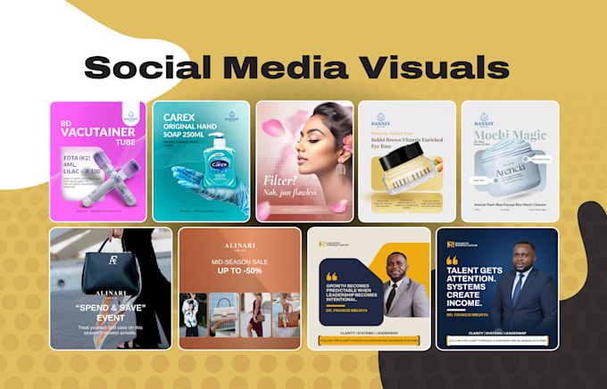 do facebook posts and instagram posts designs
