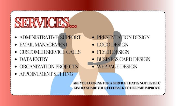 provide a variety of virtual assistant duties