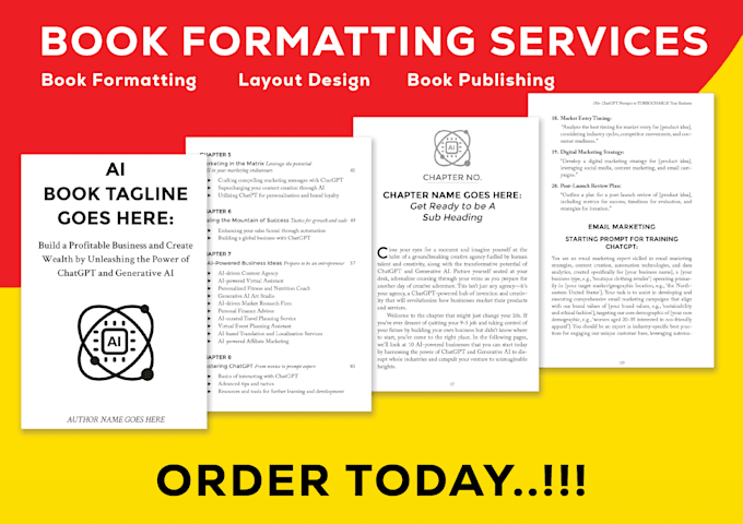 do book formatting and layout design for KDP paperback and kindle