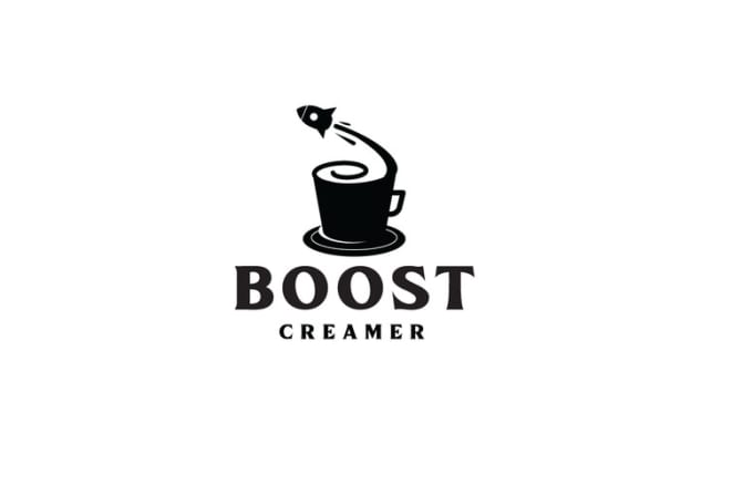 natural coffee creamer brand logo design