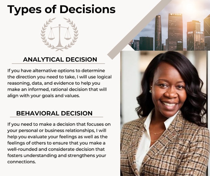 be your decision support consultant