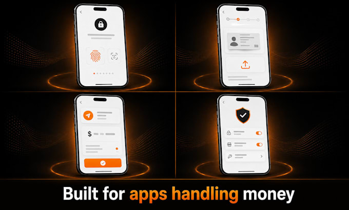 develop a secure fintech mobile app with flutter for ios and android
