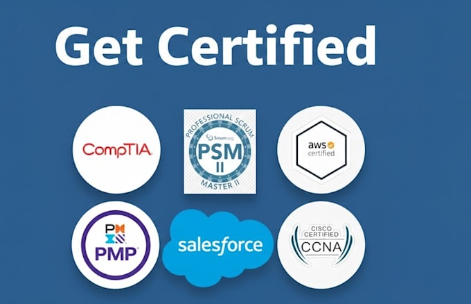 help to get comptia, pmp, safe, AWS and IT certifications