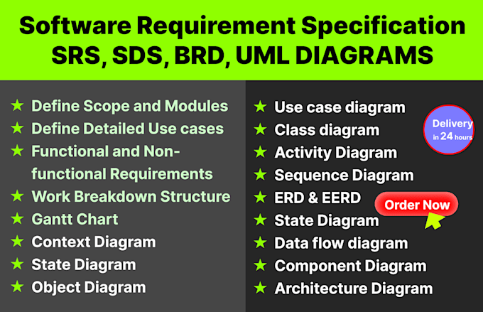 do software requirement specification srs, sdd, brd, technical proposals