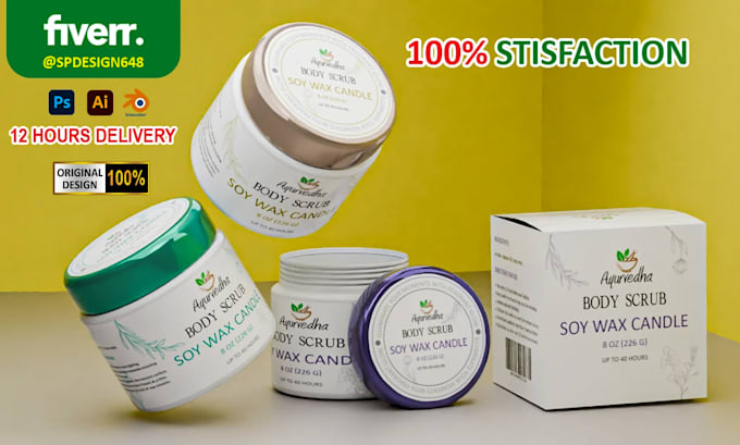ai packaging concept into print ready box and label design