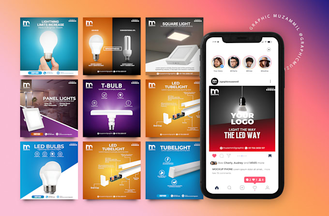 design social media ads posts for instagram facebook