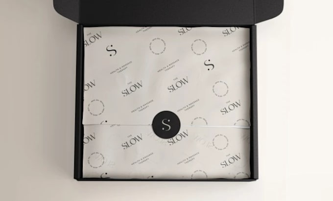 design your packaging, wrapping tissue paper, and stickers