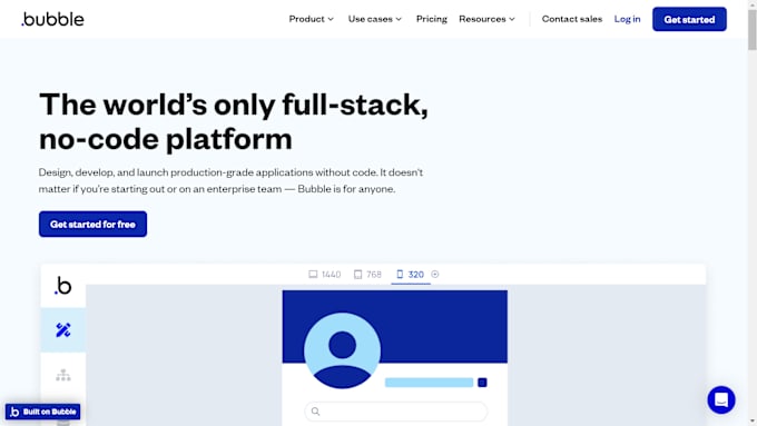 Be your bubble io mvp developer bubble crm saas mvp bubble website on