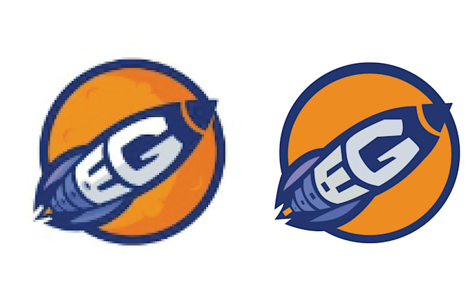 retrace your logo or image by manual vector trace