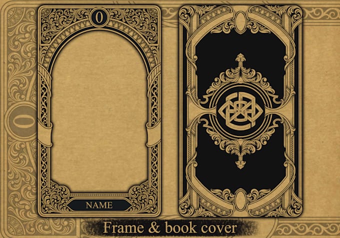 draw vintage ornamental illustration with engraving style