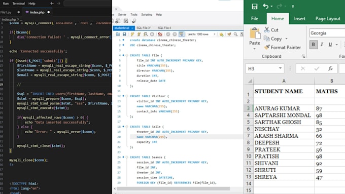 import and export sql to excel, CSV, json, XML, and versa