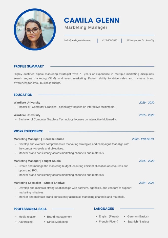 professionally write resume CV and cover letter, ats optimize