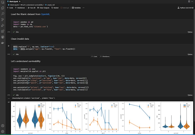 do machine learning data science work in jupyter notebook