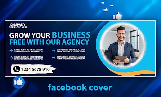 design facebook cover youtube banner with amazing quality in 2 hours