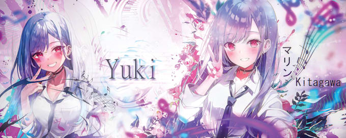 design unique anime banner for youtube, twitch, discord, etc