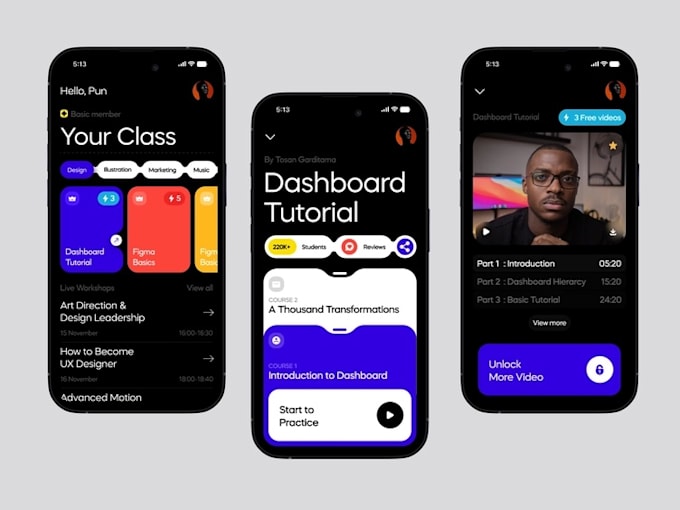 develop education app, online course app, e learning app, kid learning app