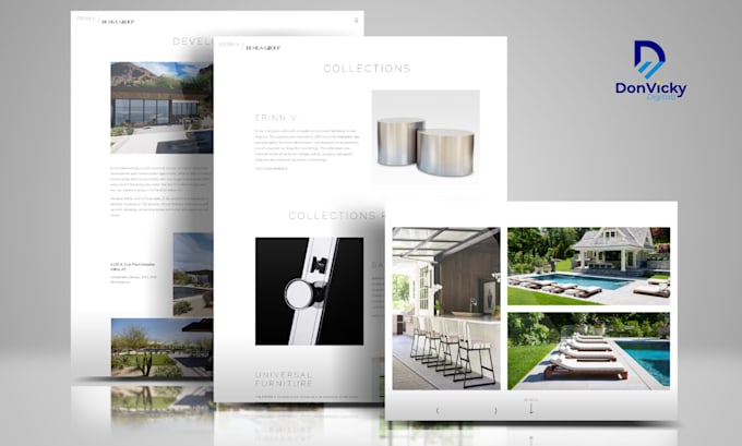 design a professional website for your construction and interior design business
