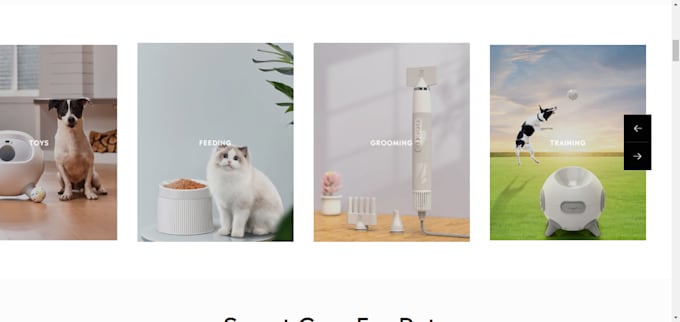 create a pet care pet food shopify store pet products dog training dog grooming