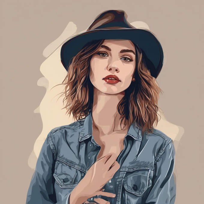 make any photo to vector art portrait