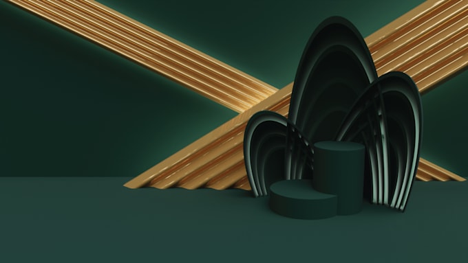 3d podium display for your products key visuals