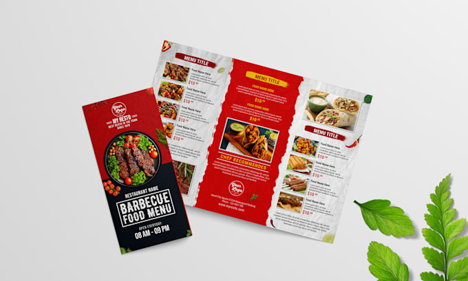 design digital menu, menu board, pricelist and food menu