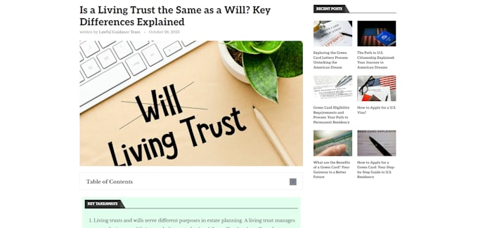 publish article on lawful guidance