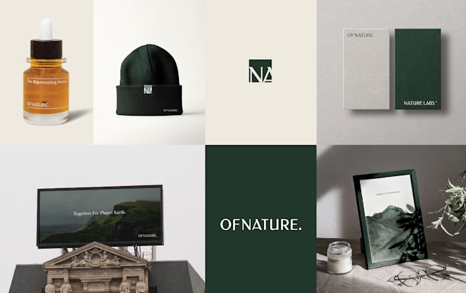 build a fresh clean and premium brand visual identity guideline logo design