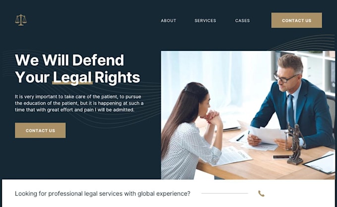 design SEO friendly and responsive website for lawyers, attorneys, law firms