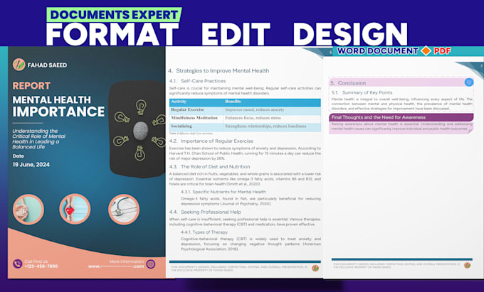 edit, design, format ms word document to create layout expertly