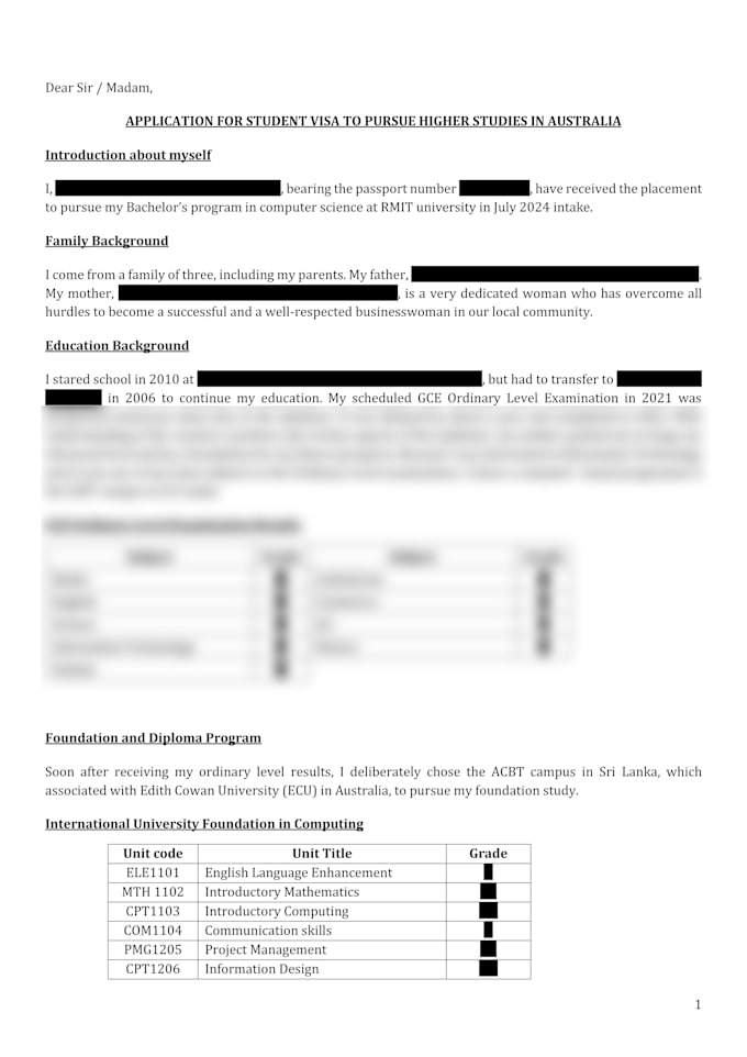 craft a persuasive sop for your student visa application