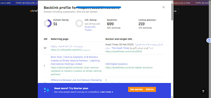 increase ahrefs DR 50 plus